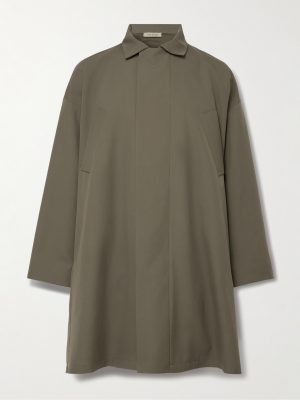 Virgin Wool-Crepe Trench Coat Virgin Wool-Crepe Trench Coat