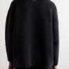 Ottoman Ribbed Wool Sweater - BK Ottoman Ribbed Wool Sweater - BK