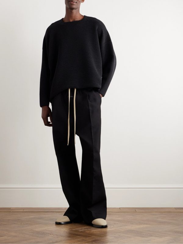 Ottoman Ribbed Wool Sweater - OU Ottoman Ribbed Wool Sweater - OU