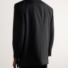 Logo-Appliquéd Wool-Gabardine Blazer - BK Logo-Appliquéd Wool-Gabardine Blazer - BK