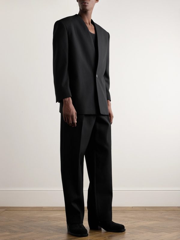 Logo-Appliquéd Wool-Gabardine Blazer - OU Logo-Appliquéd Wool-Gabardine Blazer - OU