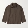 Oversized Wool-Canvas Jacket