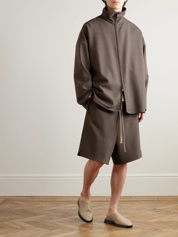 Oversized Wool-Canvas Jacket - OU