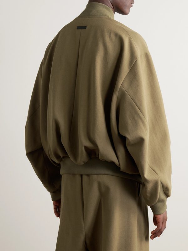 Virgin Wool Bomber Jacket - BK Virgin Wool Bomber Jacket - BK