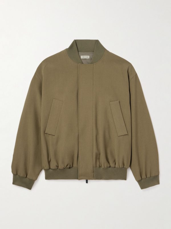 Virgin Wool Bomber Jacket Virgin Wool Bomber Jacket