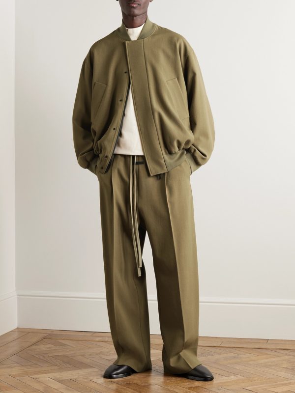 Virgin Wool Bomber Jacket - OU Virgin Wool Bomber Jacket - OU