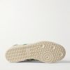 + Pharrell Williams Humanrace Samba Suede-Trimmed Leather Sneakers - E1