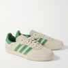+ Pharrell Williams Humanrace Samba Suede-Trimmed Leather Sneakers - FR