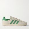 + Pharrell Williams Humanrace Samba Suede-Trimmed Leather Sneakers