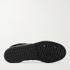 + Dingyun Zhang Samba Mesh-Trimmed Suede and Patent-Leather Sneakers - E1 + Dingyun Zhang Samba Mesh-Trimmed Suede and Patent-Leather Sneakers - E1