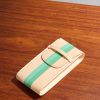 + laCalifornienne Striped Leather Watch Pouch