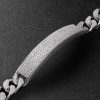 18-Karat White Gold Diamond ID Bracelet - CU 18-Karat White Gold Diamond ID Bracelet - CU