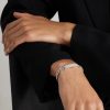 18-Karat White Gold Diamond ID Bracelet - FR 18-Karat White Gold Diamond ID Bracelet - FR