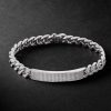 18-Karat White Gold Diamond ID Bracelet 18-Karat White Gold Diamond ID Bracelet