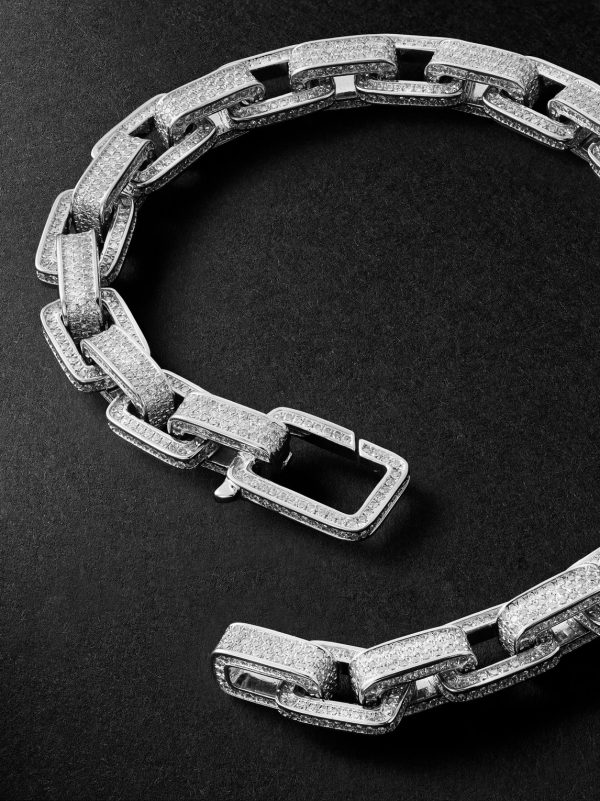 18-Karat White Gold Diamond Bracelet - BK