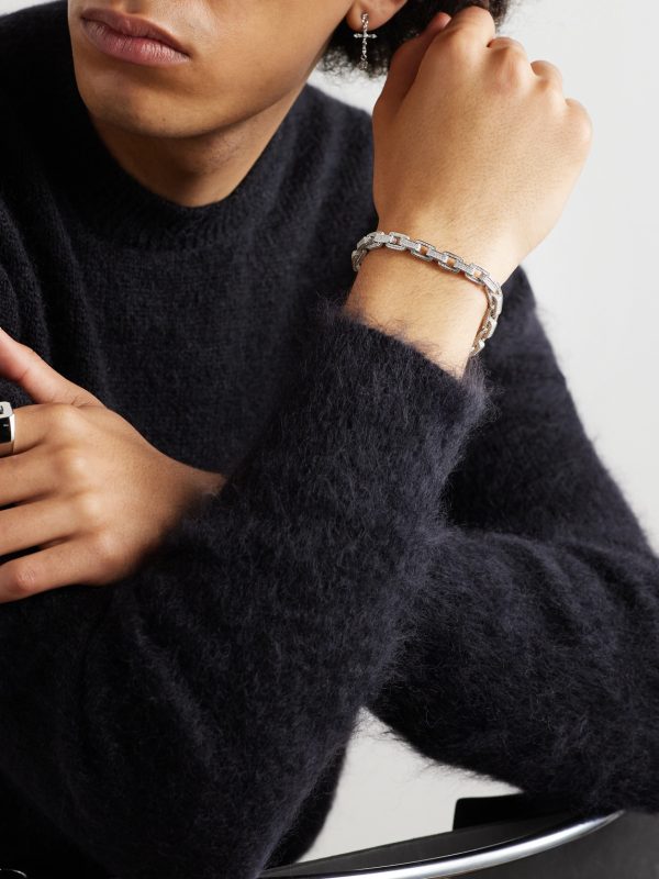 18-Karat White Gold Diamond Bracelet - E2