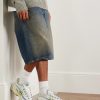 M1000 Embroidered Leather and Mesh Sneakers - OU
