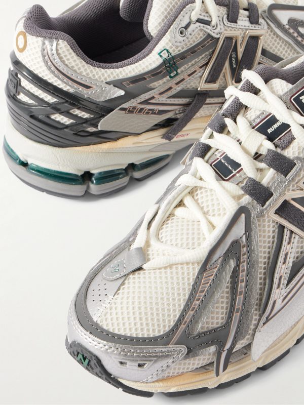 MiAsia 1906 Tech Explosion Metallic-Leather, Rubber and Mesh Sneakers - CU MiAsia 1906 Tech Explosion Metallic-Leather, Rubber and Mesh Sneakers - CU