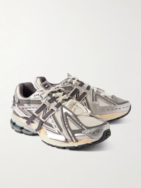 MiAsia 1906 Tech Explosion Metallic-Leather, Rubber and Mesh Sneakers - FR MiAsia 1906 Tech Explosion Metallic-Leather, Rubber and Mesh Sneakers - FR