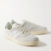 CT500 Leather-Trimmed Suede and Nubuck Sneakers - FR