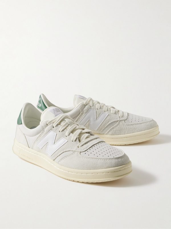CT500 Leather-Trimmed Suede and Nubuck Sneakers - FR
