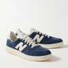 CT500 Leather-Trimmed Suede and Nubuck Sneakers - FR CT500 Leather-Trimmed Suede and Nubuck Sneakers - FR