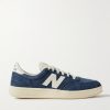 CT500 Leather-Trimmed Suede and Nubuck Sneakers CT500 Leather-Trimmed Suede and Nubuck Sneakers