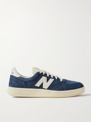 CT500 Leather-Trimmed Suede and Nubuck Sneakers