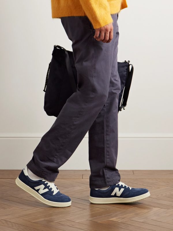 CT500 Leather-Trimmed Suede and Nubuck Sneakers - OU CT500 Leather-Trimmed Suede and Nubuck Sneakers - OU
