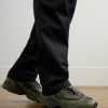 M1000 Embroidered Faux Leather and Mesh Sneakers - OU M1000 Embroidered Faux Leather and Mesh Sneakers - OU