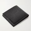 Makore Scritto Venezia Leather Billfold Wallet - BK