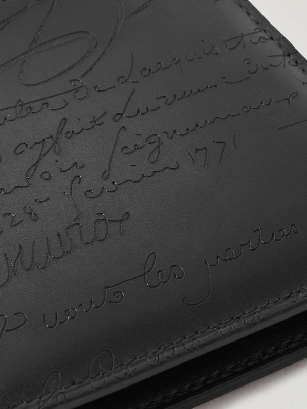 Makore Scritto Venezia Leather Billfold Wallet - CU