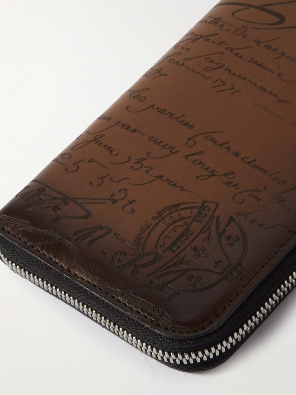 Itauba Scritto Venezia Leather Travel Wallet - CU Itauba Scritto Venezia Leather Travel Wallet - CU
