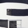 3.5cm Leather-Trimmed Braided Woven Belt - E1 3.5cm Leather-Trimmed Braided Woven Belt - E1