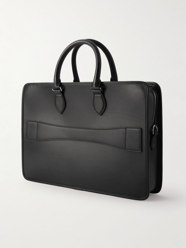 1 Jour Neo Scritto Venezia Leather Briefcase - BK 1 Jour Neo Scritto Venezia Leather Briefcase - BK