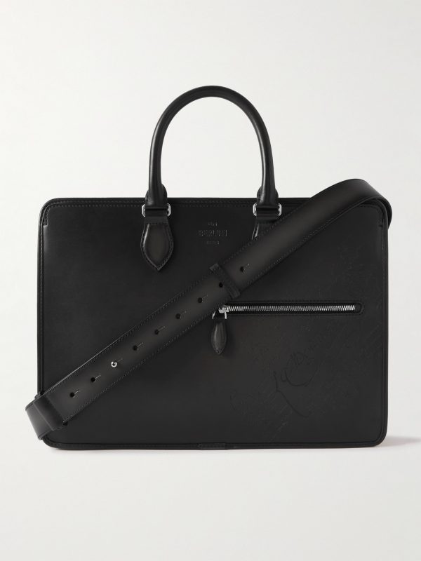 1 Jour Neo Scritto Venezia Leather Briefcase 1 Jour Neo Scritto Venezia Leather Briefcase