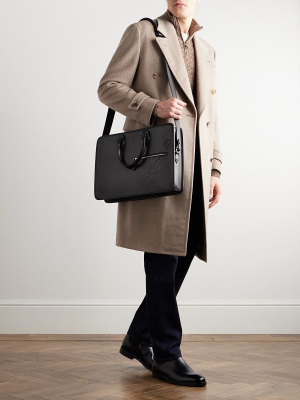 1 Jour Neo Scritto Venezia Leather Briefcase - OU 1 Jour Neo Scritto Venezia Leather Briefcase - OU