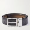 Versatile 3.5cm Reversible Scritto Venezia Leather Belt