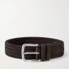 3.5cm Suede-Trimmed Woven Belt 3.5cm Suede-Trimmed Woven Belt