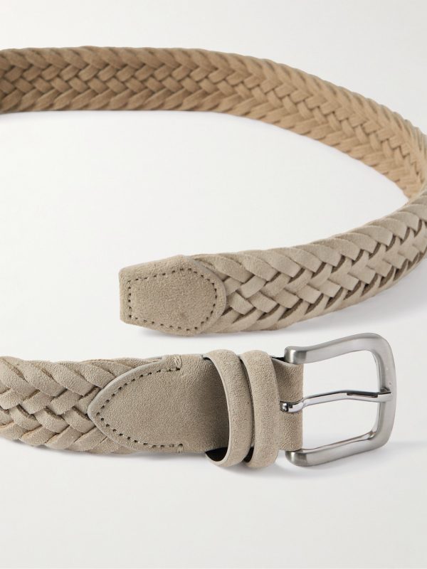 3.5 Braided Suede Belt - E1 3.5 Braided Suede Belt - E1