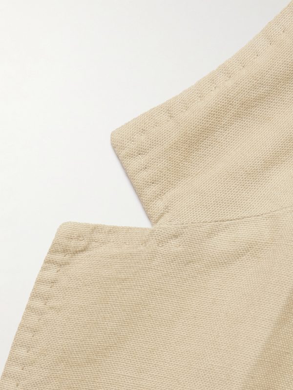 Butcher Unstructured Hemp and Cotton-Blend Canvas Blazer - E1