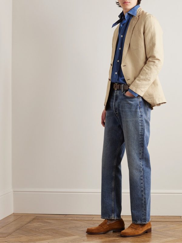 Butcher Unstructured Hemp and Cotton-Blend Canvas Blazer - OU