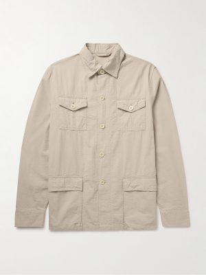 Cotton-Seersucker Overshirt