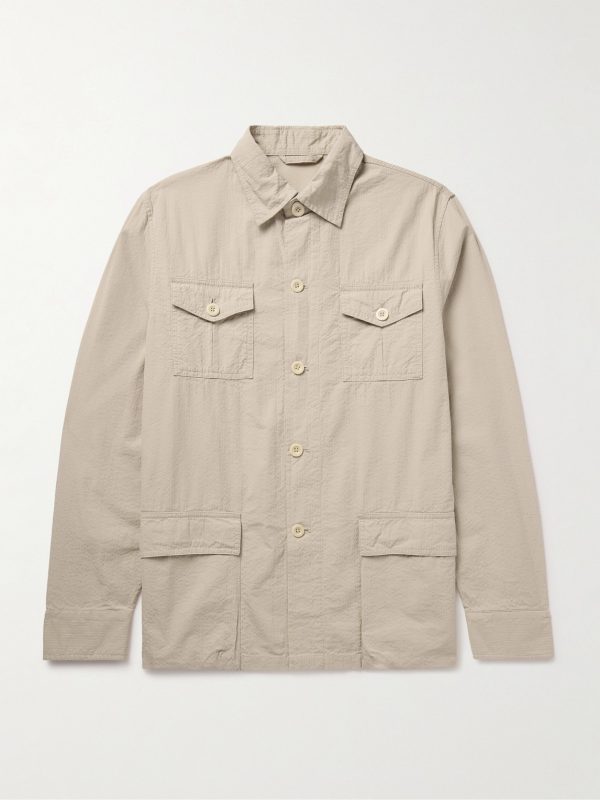 Cotton-Seersucker Overshirt Cotton-Seersucker Overshirt