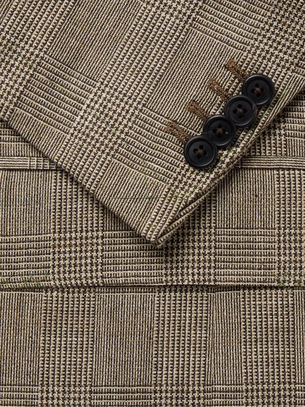 Virgil No.2 Slim-Fit Prince of Wales Checked Cotton, Silk and Linen-Blend Hopsack Blazer - CU Virgil No.2 Slim-Fit Prince of Wales Checked Cotton, Silk and Linen-Blend Hopsack Blazer - CU