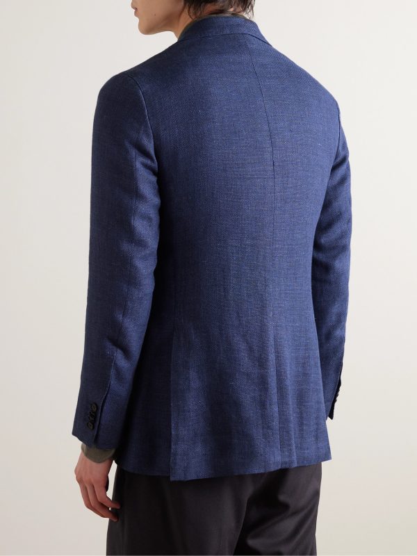 Kincaid No. 2 Linen and Wool-Blend Hopsack Blazer - BK Kincaid No. 2 Linen and Wool-Blend Hopsack Blazer - BK