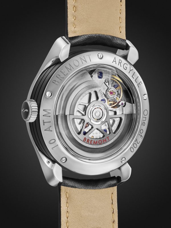 + Argylle Limited Edition Automatic GMT 43mm DLC-Coated Stainless Steel and Leather Watch, Ref. No. SOLO43-ARGYLLE-L-S - BK + Argylle Limited Edition Automatic GMT 43mm DLC-Coated Stainless Steel and Leather Watch, Ref. No. SOLO43-ARGYLLE-L-S - BK