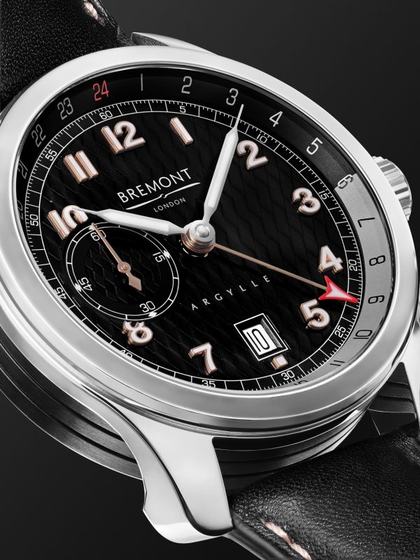 + Argylle Limited Edition Automatic GMT 43mm DLC-Coated Stainless Steel and Leather Watch, Ref. No. SOLO43-ARGYLLE-L-S - CU + Argylle Limited Edition Automatic GMT 43mm DLC-Coated Stainless Steel and Leather Watch, Ref. No. SOLO43-ARGYLLE-L-S - CU