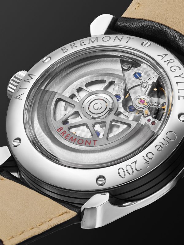 + Argylle Limited Edition Automatic GMT 43mm DLC-Coated Stainless Steel and Leather Watch, Ref. No. SOLO43-ARGYLLE-L-S - E1 + Argylle Limited Edition Automatic GMT 43mm DLC-Coated Stainless Steel and Leather Watch, Ref. No. SOLO43-ARGYLLE-L-S - E1