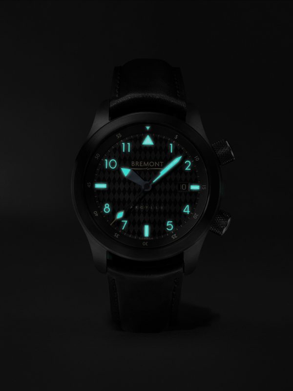 + Argylle Jet Automatic Limited Edition 43mm DLC-Coated Stainless Steel and Leather Watch, Ref. No. U2-JET-ARGYLLE-L-S - E5 + Argylle Jet Automatic Limited Edition 43mm DLC-Coated Stainless Steel and Leather Watch, Ref. No. U2-JET-ARGYLLE-L-S - E5